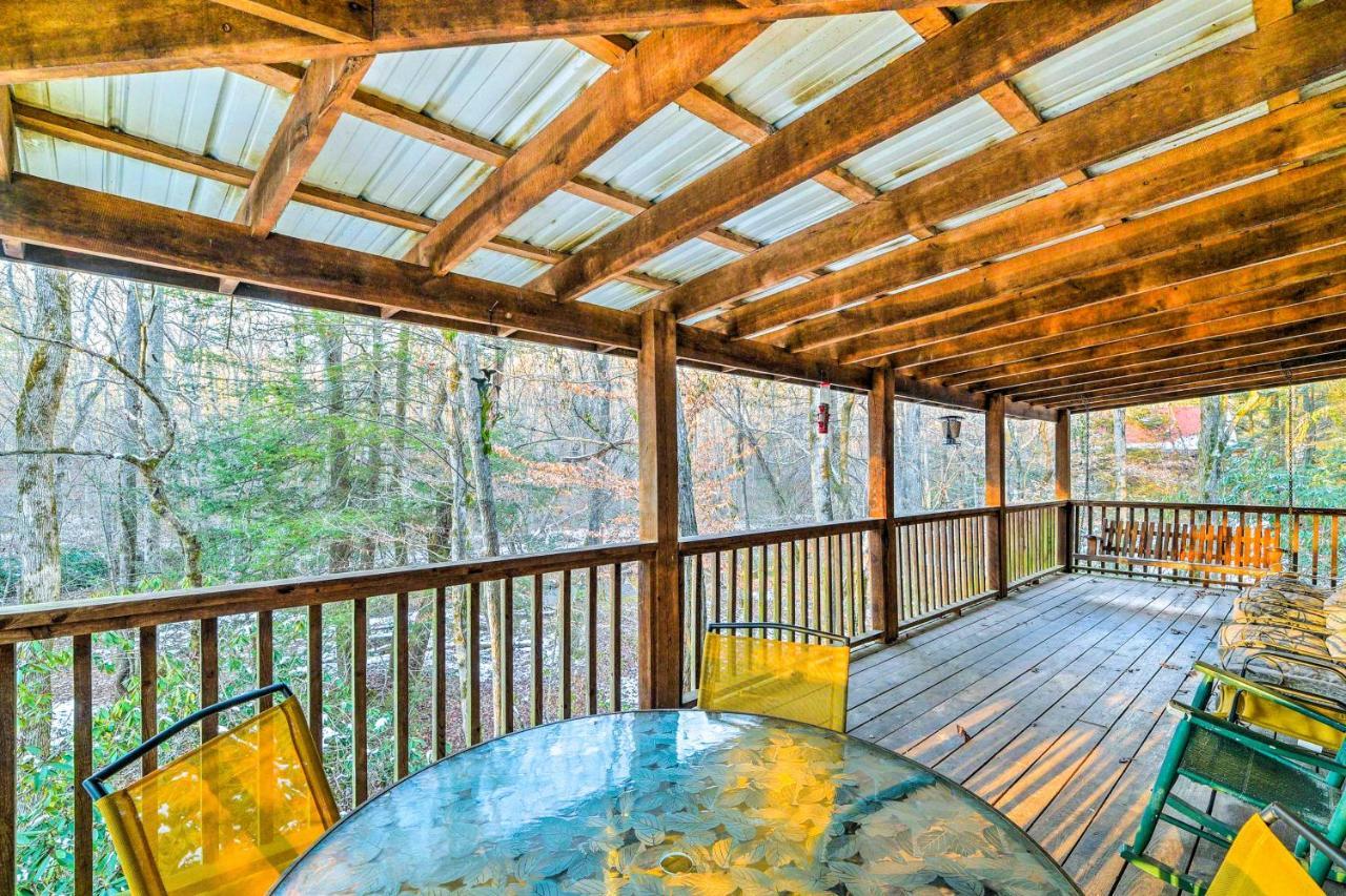 Cozy Tellico Plains Cabin With Large Mountain Creek! Eksteriør bilde
